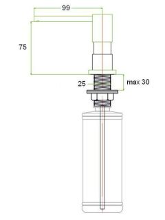Дозатор жидкого мыла Zorg ZR-22 WHITE